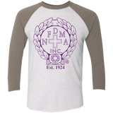 NFD&MA NL6051 Next Level Tri-Blend 3/4 Sleeve Baseball Raglan T-Shirt