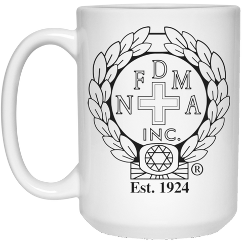 NFD&MA 21504 15 oz. White Mug