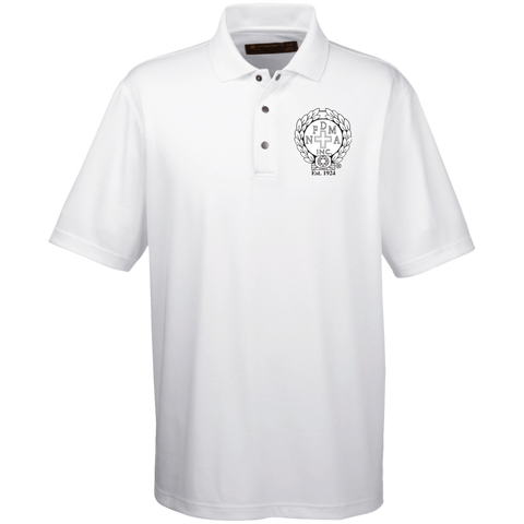 NFD&MA M345 Harriton Men's Snap Placket Performance Polo