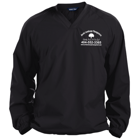 Burke Landscape Management JST72 Sport-Tek Pullover V-Neck Windshirt