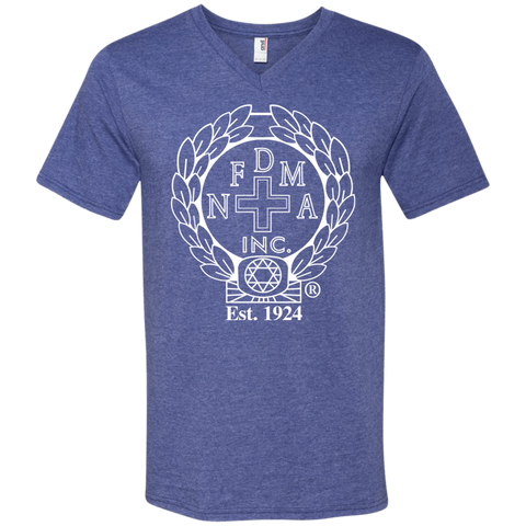 NFD&MA 982 Anvil Men's Printed V-Neck T-Shirt