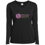 Lavenders Funeral Service LST353LS Sport-Tek Ladies' LS Performance V-Neck T-Shirt