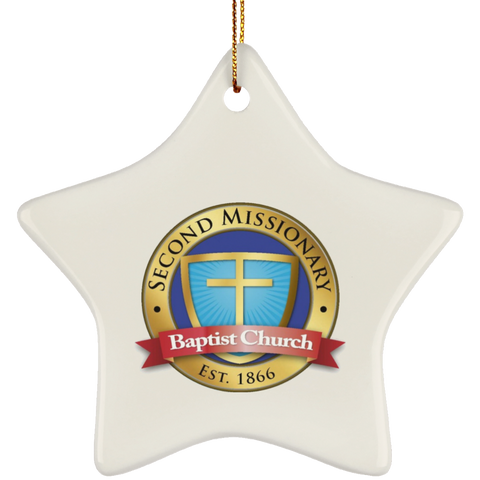 Second Missionary Baptist Church SUBORNS Ceramic Star Ornament