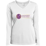 Lavenders Funeral Service LST353LS Sport-Tek Ladies' LS Performance V-Neck T-Shirt