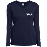 VMA LST353LS Sport-Tek Ladies' LS Performance V-Neck T-Shirt