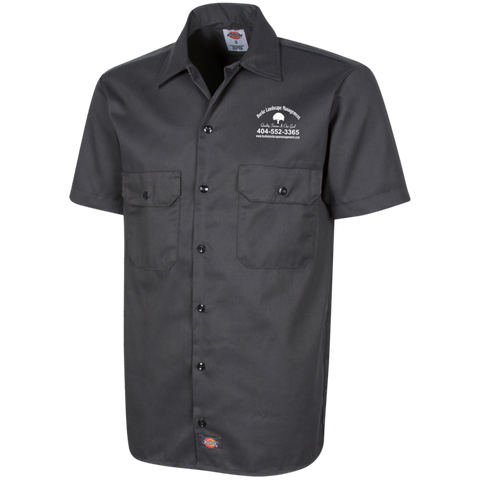 Burke Landscape Management 1574 Dickies Men's Short Sleeve Workshirt