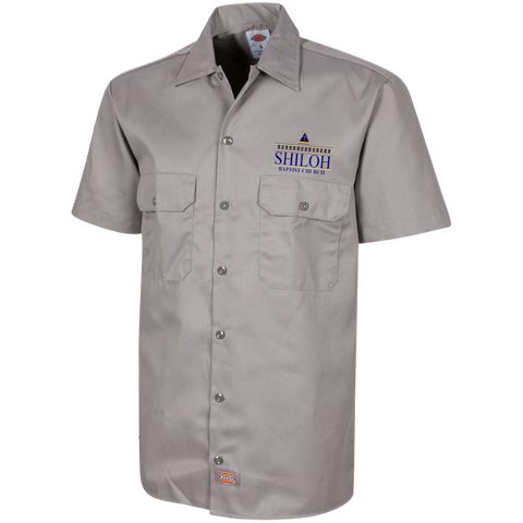 Shiloh Baptist Church 1574 Dickies Men's Short Sleeve Workshirt