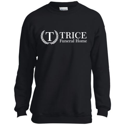 Trice Funeral Home PC90Y Port and Co. Youth Crewneck Sweatshirt