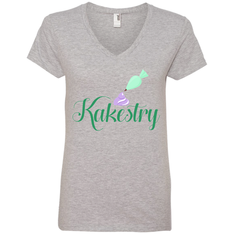 Kakestry 88VL Anvil Ladies' V-Neck T-Shirt
