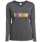 Lavenders Funeral Service LST353LS Sport-Tek Ladies' LS Performance V-Neck T-Shirt