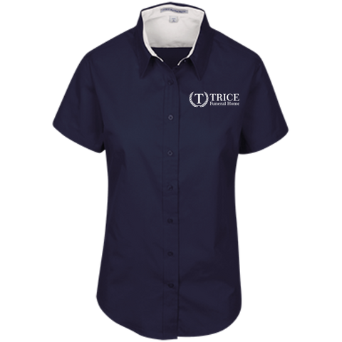 Trice Funeral Home L508 Port Authority Ladies' Short Sleeve Easy Care Shirt