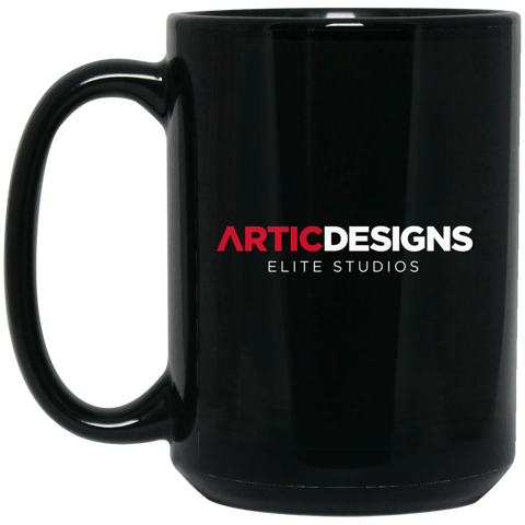 Artic Designs BM15OZ 15 oz. Black Mug