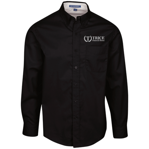 Trice Funeral Home TLS608 Port Authority Tall LS Dress Shirt