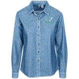 Kakestry LSP10 Port Authority Women's LS Denim Shirt