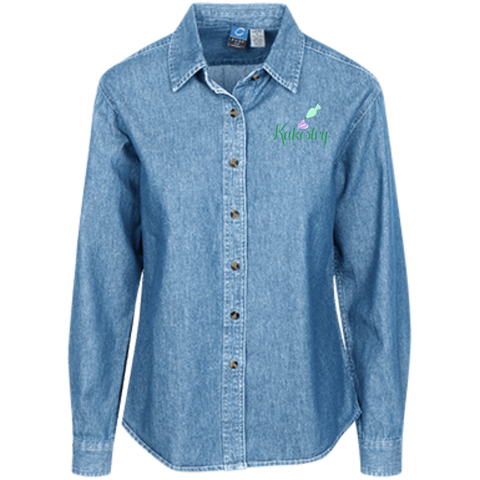 Kakestry LSP10 Port Authority Women's LS Denim Shirt