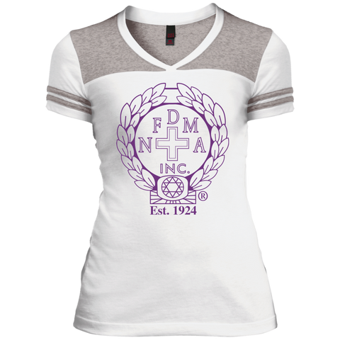 NFD&MA DT264 District Junior's Varsity V-Neck T-Shirt