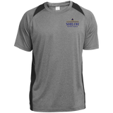 Shiloh Baptist Church ST361 Sport-Tek Heather Colorblock Poly T-Shirt