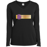 Lavenders Funeral Service LST353LS Sport-Tek Ladies' LS Performance V-Neck T-Shirt