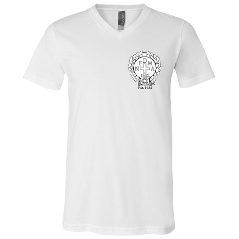 NFD&MA 3005Y Bella + Canvas Youth Short Sleeve V-Neck Jersey T-Shirt