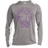 NFD&MA ST361LS Sport-Tek LS Heather Colorblock Poly T-Shirt