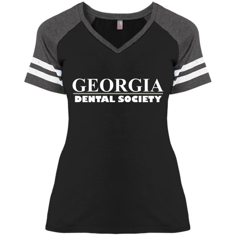 Georgia Dental Society (GDS) DM476 Disctrict Ladies' Game V-Neck T-Shirt
