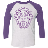 NFD&MA NL6051 Next Level Tri-Blend 3/4 Sleeve Baseball Raglan T-Shirt