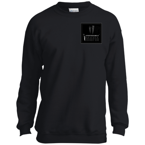 UnderdogHUSTLE Mafia PC90Y Port and Co. Youth Crewneck Sweatshirt