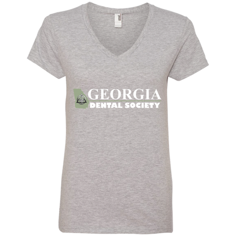 Georgia Dental Society (GDS) 88VL Anvil Ladies' V-Neck T-Shirt