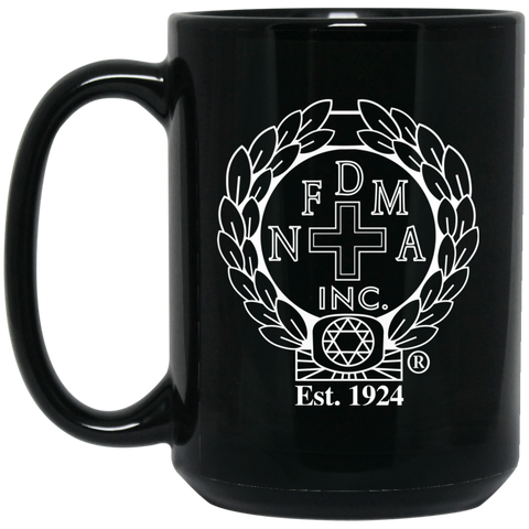 NFD&MA BM15OZ 15 oz. Black Mug