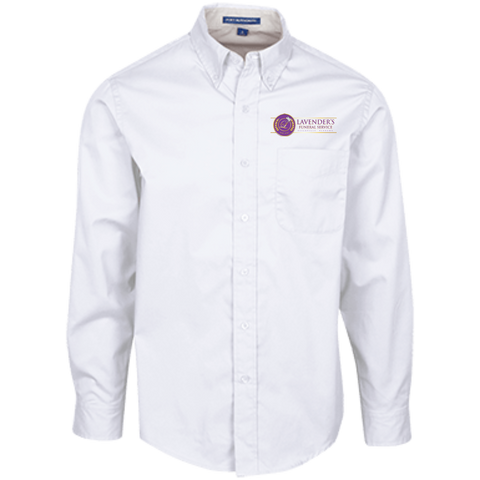 Lavenders Funeral Service S608 Port Authority Men's LS Dress Shirt