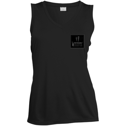 UnderdogHUSTLE Mafia LST352 Sport-Tek Ladies' Sleeveless Moisture Absorbing V-Neck