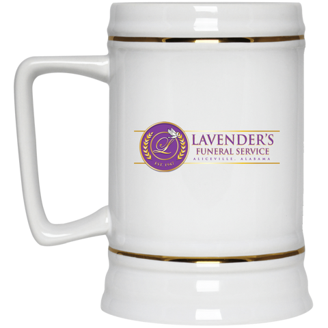Lavenders Funeral Service 22217 Beer Stein 22oz.