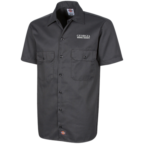 Georgia Dental Society (GDS) 1574 Dickies Men's Short Sleeve Workshirt
