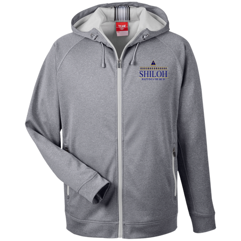 Shiloh Baptist Church TT38 Team 365 Men's Heathered Performance Hooded Jacket