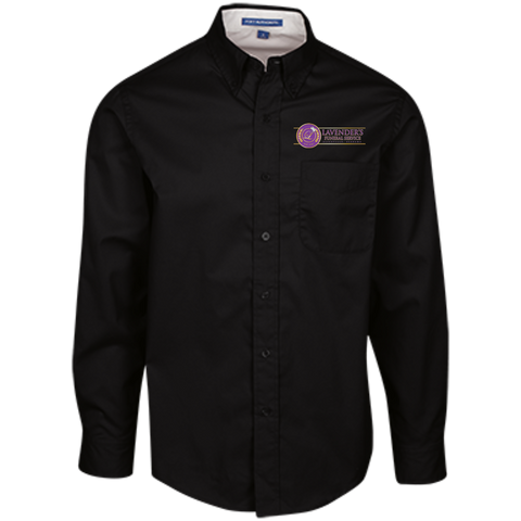 Lavenders Funeral Service TLS608 Port Authority Tall LS Dress Shirt