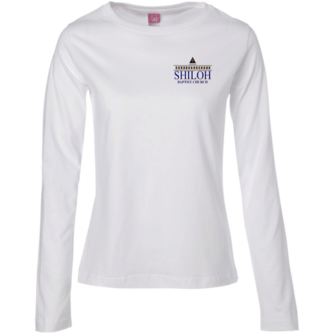 Shiloh Baptist Church 3588 LAT Ladies' LS Cotton T-Shirt