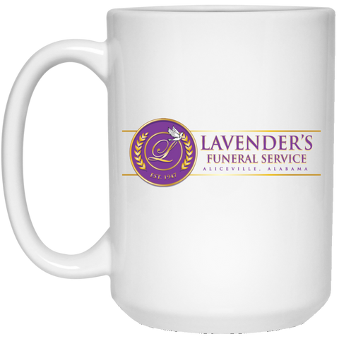 Lavenders Funeral Service 21504 15 oz. White Mug