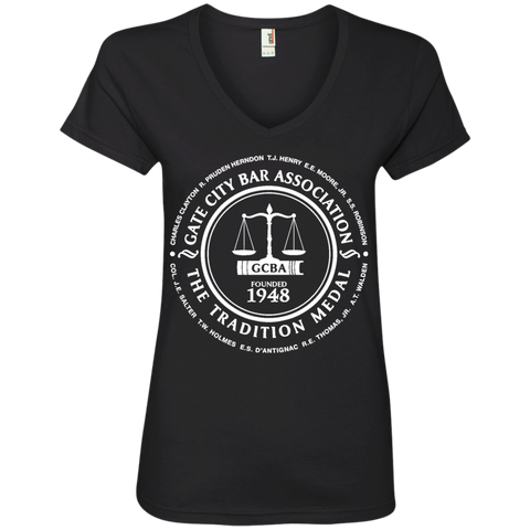 Gate City Bar 88VL Anvil Ladies' V-Neck T-Shirt