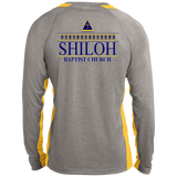 Shiloh Baptist Church ST361LS Sport-Tek LS Heather Colorblock Poly T-Shirt