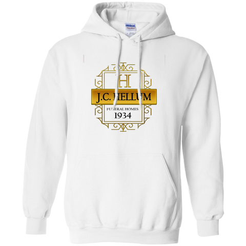 J.C. Hellum Funeral Homes G185 Gildan Pullover Hoodie 8 oz.