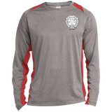 NFD&MA ST361LS Sport-Tek LS Heather Colorblock Poly T-Shirt