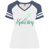Kakestry DM476 Disctrict Ladies' Game V-Neck T-Shirt