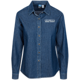 Georgia Dental Society (GDS) LSP10 Port Authority Women's LS Denim Shirt
