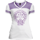 NFD&MA DT264 District Junior's Varsity V-Neck T-Shirt