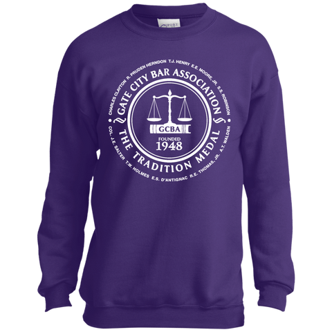 Gate City Bar PC90Y Port and Co. Youth Crewneck Sweatshirt