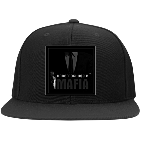 UnderdogHUSTLE Mafia STC19 Sport-Tek Flat Bill High-Profile Snapback Hat