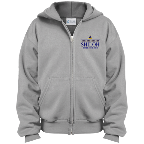 Shiloh Baptist Church PC90YZH Port & Co. Youth Full Zip Hoodie