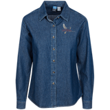 Tri-Cities Funeral Home LSP10 Port Authority Women's LS Denim Shirt