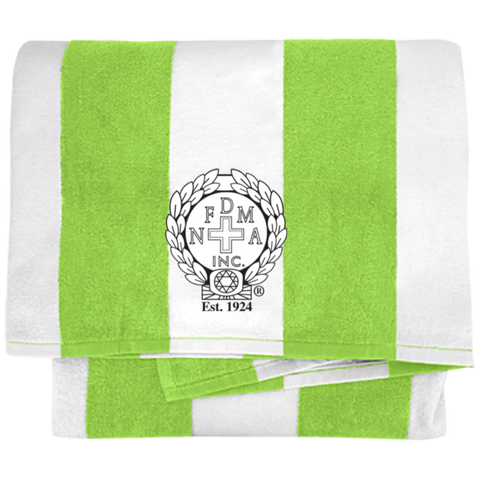NFD&MA PT43 Port & Company Cabana Stripe Beach Towel