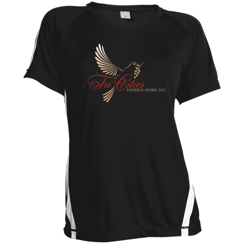 Tri-Cities Funeral Home LST351 Sport-Tek Ladies' Colorblock Polyester T-Shirt